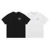 【限定】ロエベ スーパーコピー の三彩刺繍経典小標半袖Tシャツ