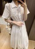 大人気 プラダ n級品 の三角標の装飾ワンピース2色