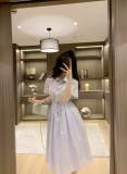 大人気 プラダ n級品 の三角標の装飾ワンピース2色