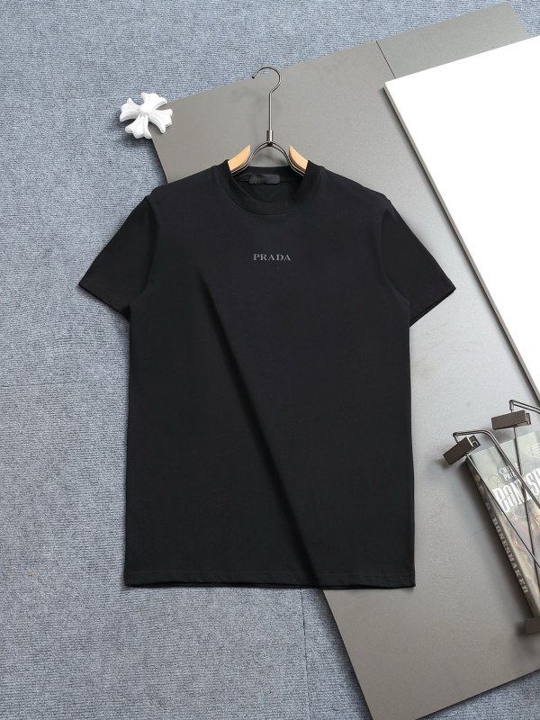 追跡付 プラダ 偽物通販 の丸首半袖Tシャツ