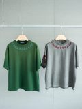 一目惚れ♪ クロムハーツ n級品 の重工刺繍マーク貼り布丸首半袖Tシャツ2色