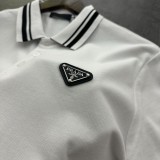 超奇跡の入荷☆ プラダ スーパーコピー のメタリックロゴポロシャツ半袖