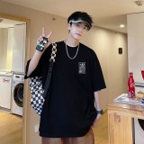 新作 アディダス n級品 の両面プリント純綿丸首半袖Tシャツ