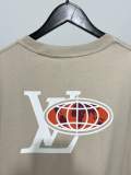 累積売上総額第１位！ ルイヴィトン n級品 2025 SS LVマップドリルアルファベット半袖Tシャツ
