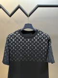 累積売上総額第１位！ ルイヴィトン 激安偽物 2025 SS Lv グラデーション老花Tシャツ