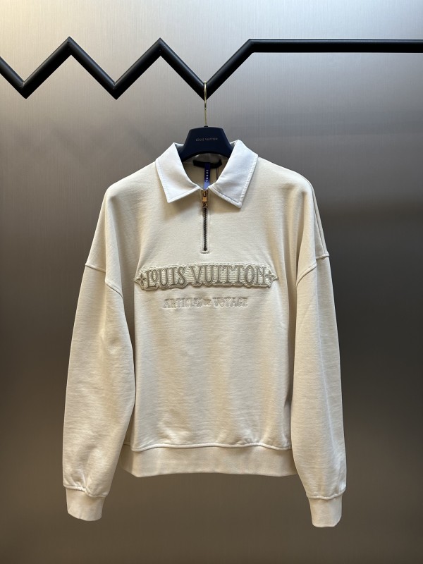 超話題! ルイヴィトン 激安通販 2025 SS LV 25秋冬新ハーフジップパーカー