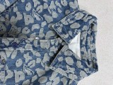 超奇跡の入荷☆ ルイヴィトン 激安偽物 の新水洗波点老花満印工装ジーンズジャケット