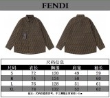 累積売上総額第１位！フェンディ 偽物通販  のロゴジャカードシャツカップルカジュアルなオールドフラワージャケット
