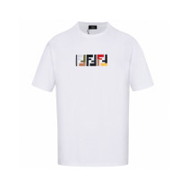 超奇跡の入荷☆ フェンディ n級品 のダブルF刺繍ロゴラウンドネック半袖Tシャツ