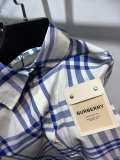 累積売上総額第１位！バーバリー 偽物通販 のブルーチェックのファーが春と秋のコーディネートにぴったりなシャツ