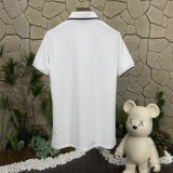 新作 バーバリー コピーおすすめ のロゴロゴ柄プリント半袖ポロシャツホワイト