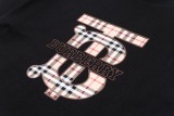 大人気 バーバリー 偽物通販 のシートステッチシリカゲルロゴ百合トレンド半袖Tシャツ
