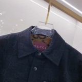 超奇跡の入荷☆ グッチ 偽物通販 のダブルGジャカードフルプリント長袖ギャザーとコットンコート