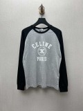 日本未入荷 セリーヌ スーパーコピー の25 ss新型プリントゆったりタイプラグランスリーブTシャツ
