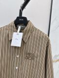 使い勝手良し ディオール 偽物通販 の25 Ss春夏最新ロゴ刺繍装飾ストライプシャツ
