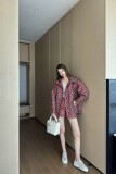 超奇跡の入荷☆ ディオール 激安通販 の25 ss秋のジャカード連帽ポンチョコート➕パンツスーツ