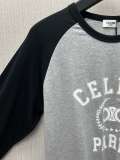 日本未入荷 セリーヌ スーパーコピー の25 ss新型プリントゆったりタイプラグランスリーブTシャツ
