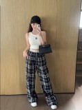 新作 セリーヌ コピーおすすめ の格子カジュアルパンツ