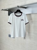一目惚れ♪ セリーヌ スーパーコピー の丸首刺繍半袖Tシャツ