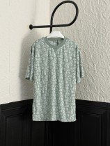 稀少 ディオール スーパーコピー の25 ss夏限定オールインワンジャカード半袖Tシャツ