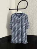 大人気 ディオール コピー の25 ss夏限定オールインワンジャカード半袖Tシャツ