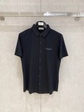 高品質 ディオール 激安通販 の無痕圧着ゴムの氷糸カジュアルビジネス半袖ポロ