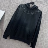 累積売上総額第１位！クロムハーツ スーパーコピー の布を張ってカップルのカジュアルな帽子付き衛衣を刺繍する