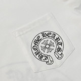 日本未入荷 クロムハーツ  n級品 の 25 ss 25 ssリール馬蹄サンスクリットプリント爆金長袖Tシャツ