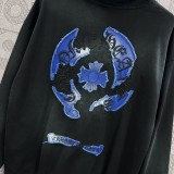 超話題! クロムハーツ コピーおすすめ の布を張ってカップルのカジュアルな帽子付き衛衣を刺繍する