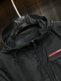 【限定】プラダ スーパーコピー の2025 ss秋のキャップ付きジャケット
