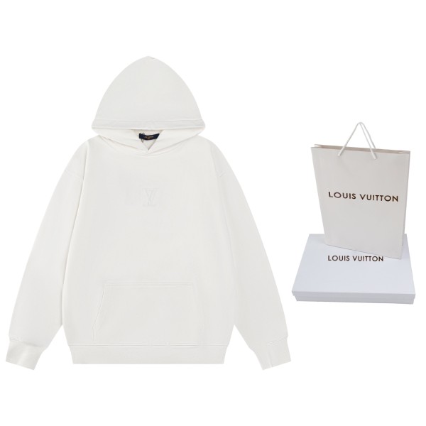 新作 ルイヴィトン 激安通販  Louis Vuitton LVマーク押紋連帽衛衣