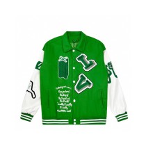 累積売上総額第１位！ルイヴィトン n級品 オズの魔法使いカラスの骸骨刺繍野球服のコートを歩く