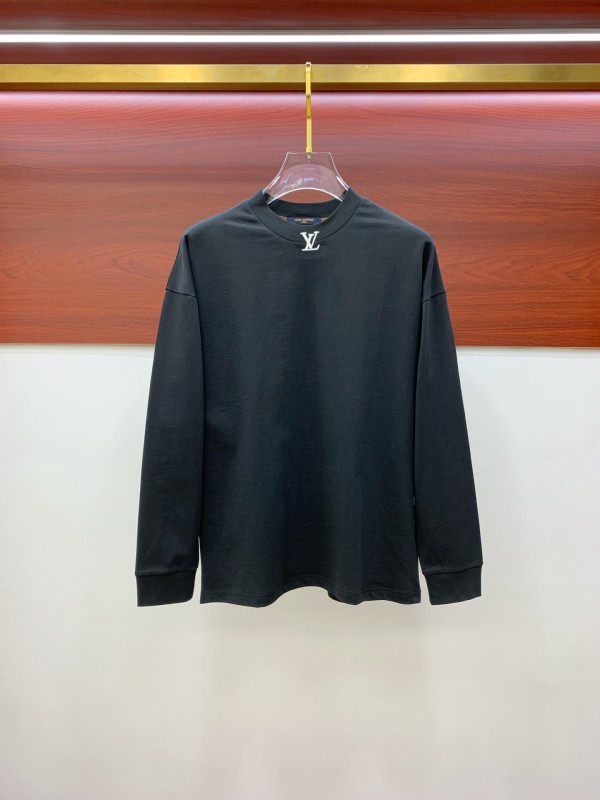 新作 ルイヴィトン n級品 丸首長袖プルオーバー長袖Tシャツネットレッド