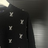 大人気 ルイヴィトン スーパーコピー LV2025新型フルサイズ文字ロゴジャカードカジュアル丸首プルオーバーセーター