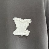高品質 ルイヴィトン 激安通販  LV新型布張り刺繍長袖衛衣Tシャツ