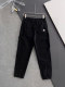 日本未入荷 モンクレール 激安偽物 25SS 秋土色長ズボン男性ロゴシート布引き紐カジュアル長ズボン