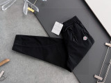 日本未入荷 モンクレール 激安偽物 25SS 秋土色長ズボン男性ロゴシート布引き紐カジュアル長ズボン