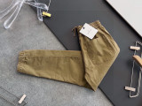 日本未入荷 モンクレール 偽物通販 25SS 秋土色長ズボン男性ロゴシート布引き紐カジュアル長ズボン