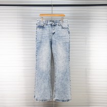 高品質 バレンシアガ スーパーコピー の2025 SS水で洗って古い竹の節のマイクロラッパジーンズ