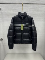 累積売上総額第１位！ グッチ 偽物通販 の25 ss 秋冬 のファッションダブルG衝突カラーのジョイントバンドダウンジャケット