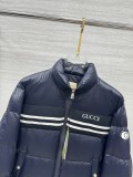 一目惚れ♪ グッチ 激安通販 の25 ss 秋冬 のファッションダブルG衝突カラーのジョイントバンドダウンジャケット