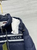 超話題! グッチ スーパーコピー の25 ss 秋冬 のファッションダブルG衝突カラーのジョイントバンドダウンジャケット