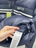 一目惚れ♪ グッチ 激安通販 の25 ss 秋冬 のファッションダブルG衝突カラーのジョイントバンドダウンジャケット