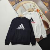 日本未入荷 アディダス コピー のアルファベット刺繍LOGOクルーネックパーカー2色
