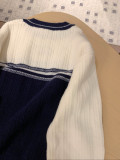 超話題! ディオール 激安通販 の2025SS秋冬刺繍アルファベットジャカードクラッシュカラー丸首長袖ニットセーター