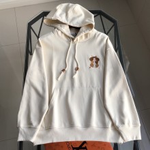 使い勝手良し ロエベ 偽物通販 の2025SS秋冬刺繍ロゴキャップ付きパーカー