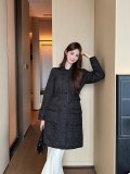★超人気 ディオール スーパーコピー の2025SS秋冬戴妃藤格紋回目クリップ綿襟ロングコート2色