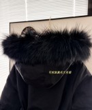 大人気 モンクレール スーパーコピー のフード付きウエストウールネックダウンスキーウェアコート