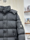 追跡付 モンクレール コピーおすすめ の純色連帽霧面マット防風ロングMayaダウンジャケット