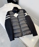 累積売上総額第１位！ モンクレール n級品 のスタンドカラーウールニットジョイントダウンジャケット2色
